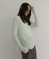 シアーヘンリーレイヤードトップス