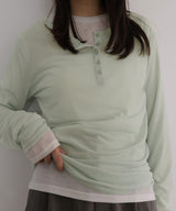 シアーヘンリーレイヤードトップス