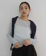 シアーヘンリーレイヤードトップス