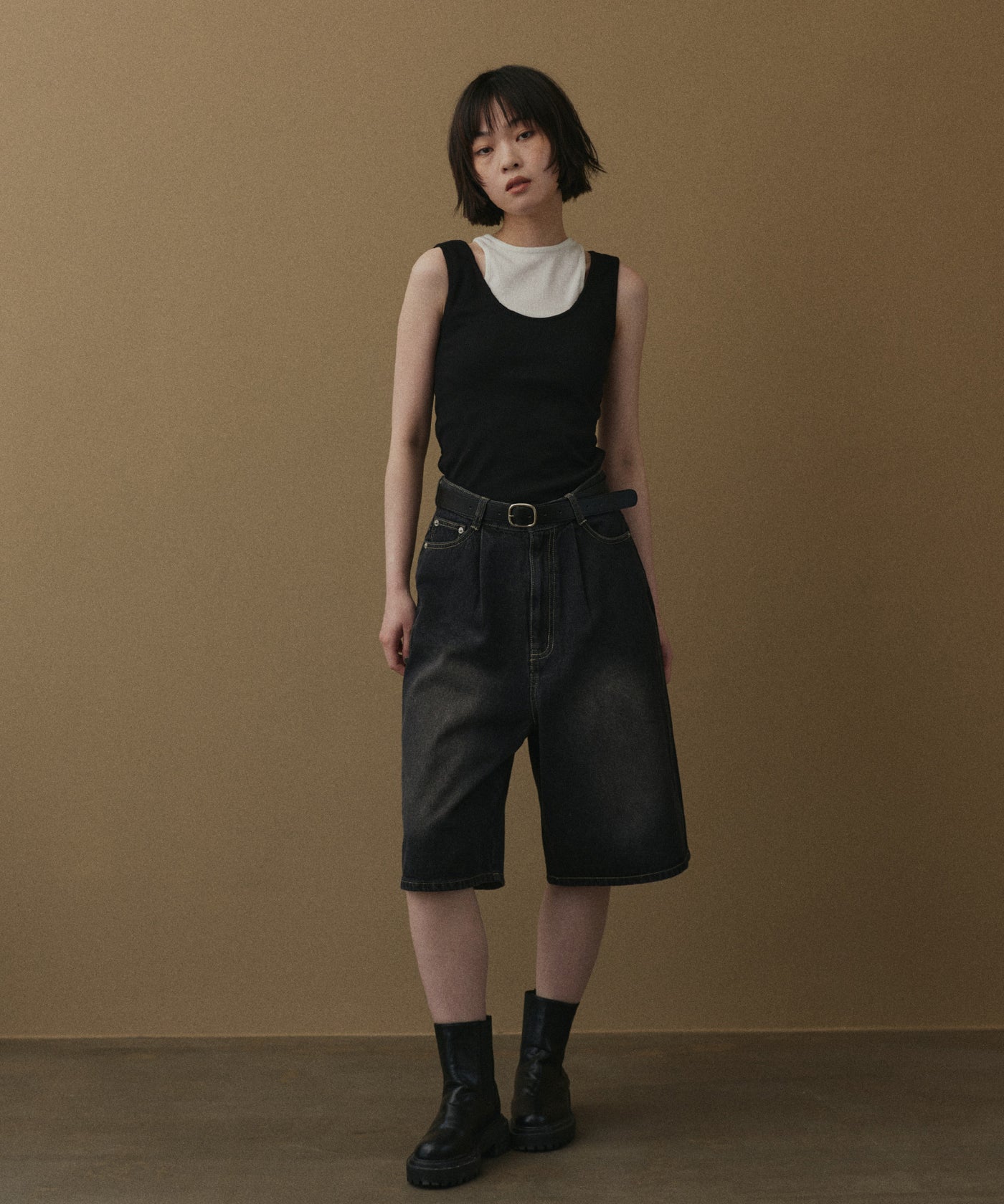 レイヤードリブタンクトップ – hellam