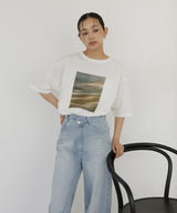 マーブルフォトTシャツ