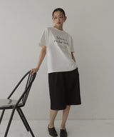 フロントロゴプリントTシャツ