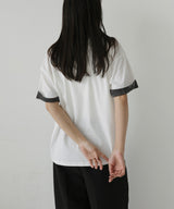 ベロアスリーブロールアップTシャツ