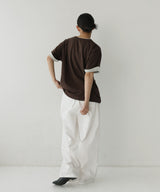 ベロアスリーブロールアップTシャツ