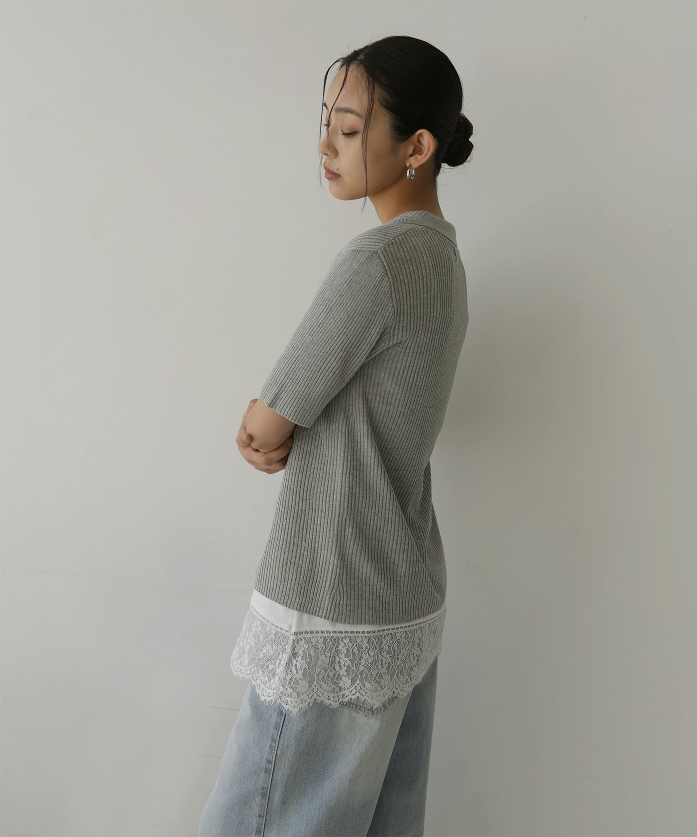 レース切り替えパッド付きキャミソール – hellam