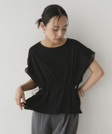 オーガンジードッキングペプラムTシャツ