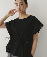 オーガンジードッキングペプラムTシャツ