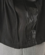 オーガンジードッキングペプラムTシャツ