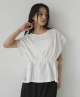 オーガンジードッキングペプラムTシャツ