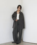 ヘリンボーンイージーワイドパンツ