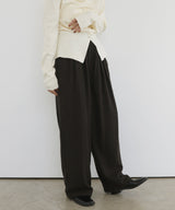 ヘリンボーンイージーワイドパンツ