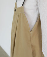 綿ツイルアシメデザインサロペット