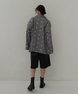 フラワー刺繍テーラードジャケット