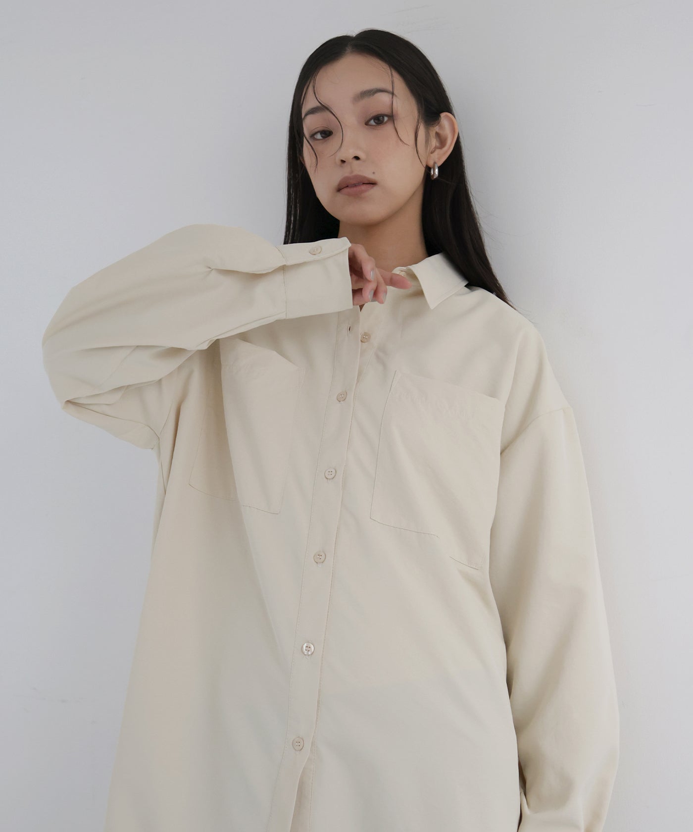 合繊オーバーサイズシャツ – hellam