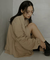 合繊ツイルパイピングブルゾン