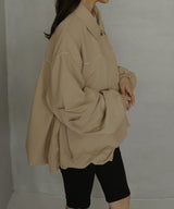 合繊ツイルパイピングブルゾン