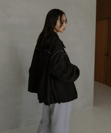 合繊ツイルパイピングブルゾン