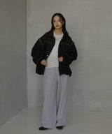 合繊ツイルパイピングブルゾン