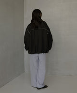 合繊ツイルパイピングブルゾン