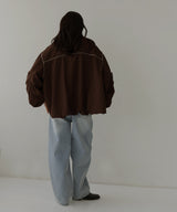 合繊ツイルパイピングブルゾン