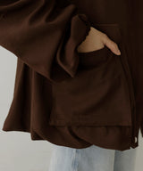 合繊ツイルパイピングブルゾン