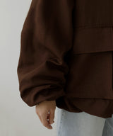 合繊ツイルパイピングブルゾン