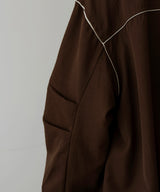 合繊ツイルパイピングブルゾン