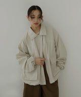 合繊ツイルパイピングブルゾン