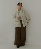 合繊ツイルパイピングブルゾン