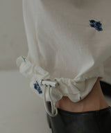 配色刺繍イージーパンツ