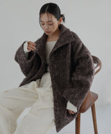 【10月上旬お届け】シャギースタンドカラーコート