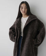 【10月中旬予約商品】シャギースタンドカラーコート