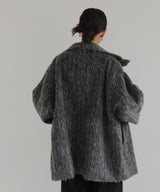 10月上旬お届け】シャギースタンドカラーコート – hellam