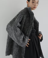 【10月上旬お届け】シャギースタンドカラーコート