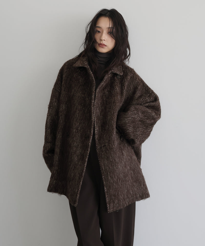 regleam 新品　コクーンシャギーコート オフホワイト コクーンシャギーコート｜COCOON SHAGGY COATの通販｜regleam