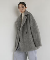 【10月中旬お届け】シャギーミドルコート