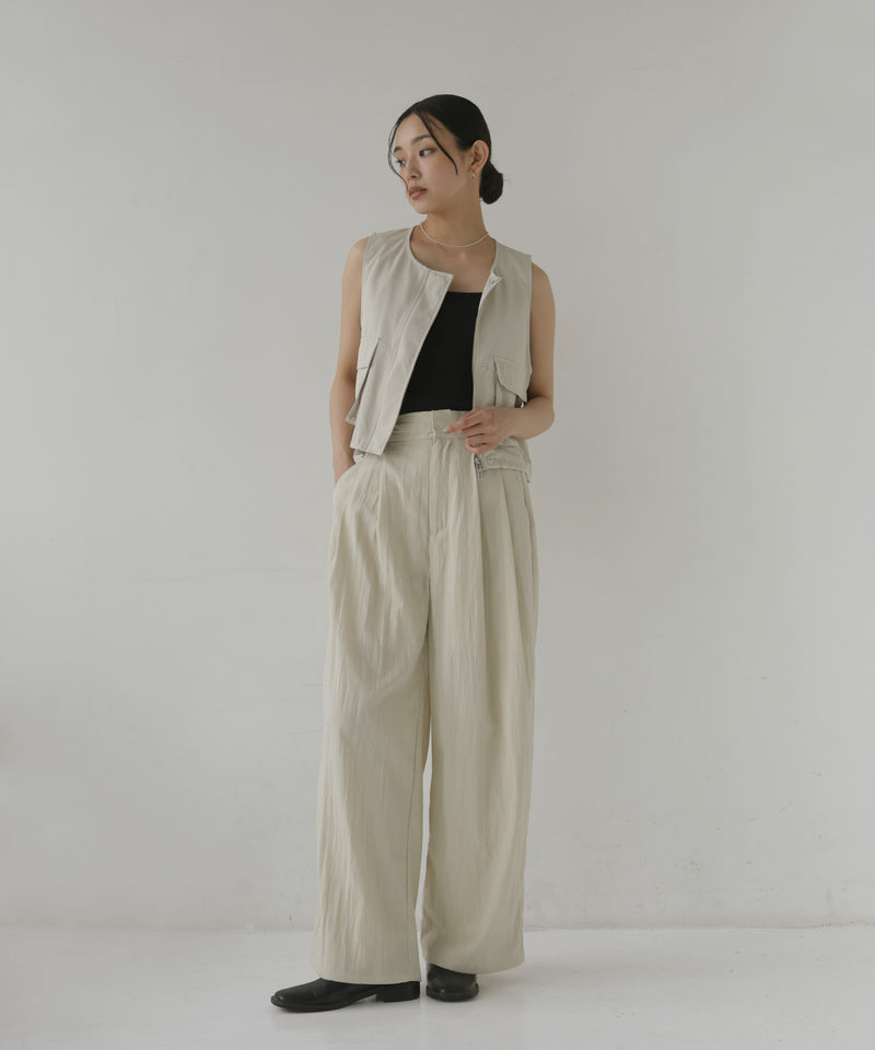 一部予約商品】リネンライク2タックパンツ – hellam