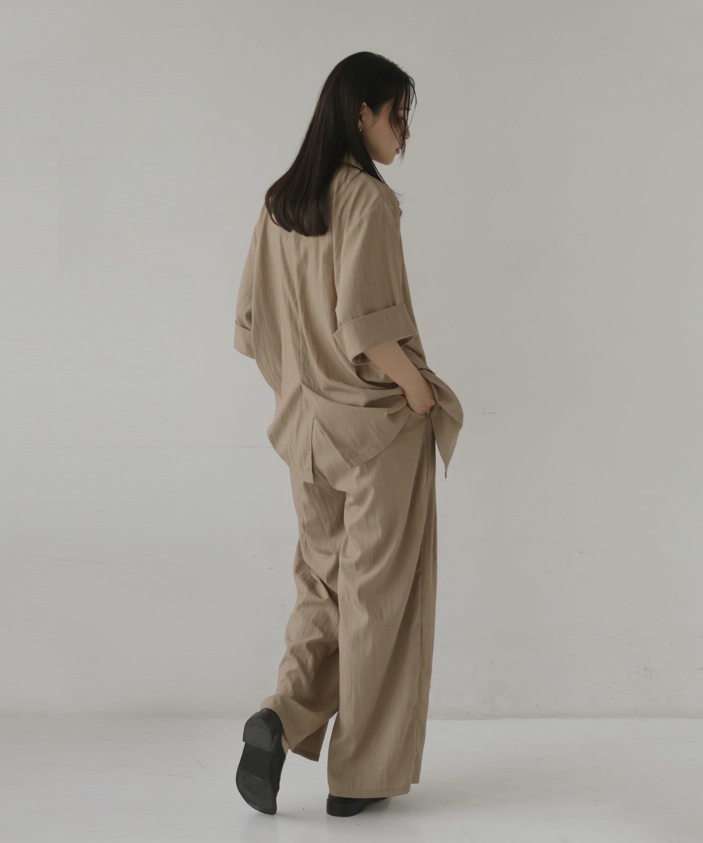 リネンライク2タックパンツ – hellam