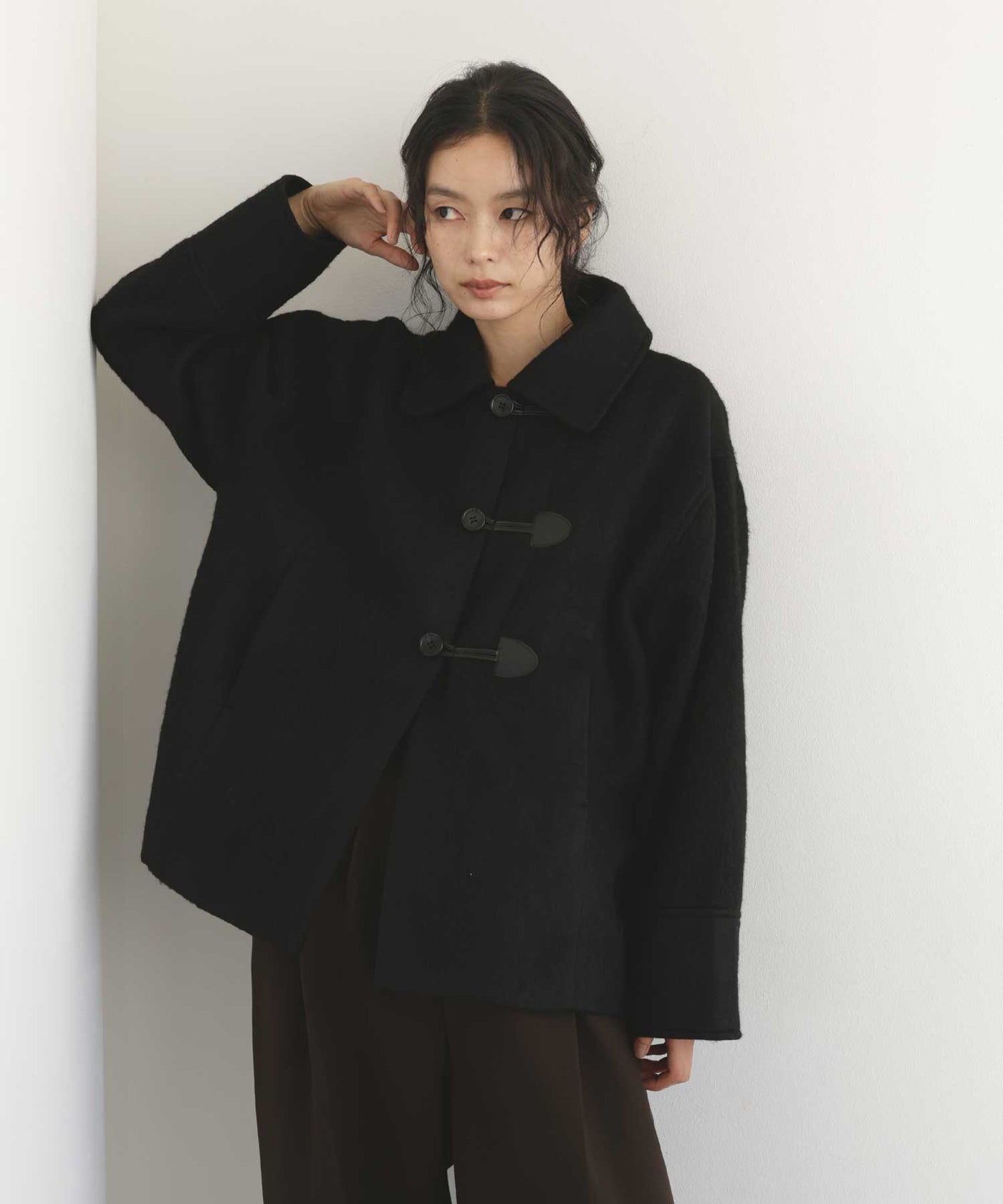 10月中旬予約商品】シャギーダッフルオーバーコート – hellam