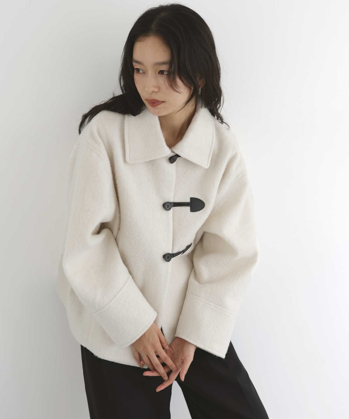 10月中旬予約商品】シャギーダッフルオーバーコート – hellam