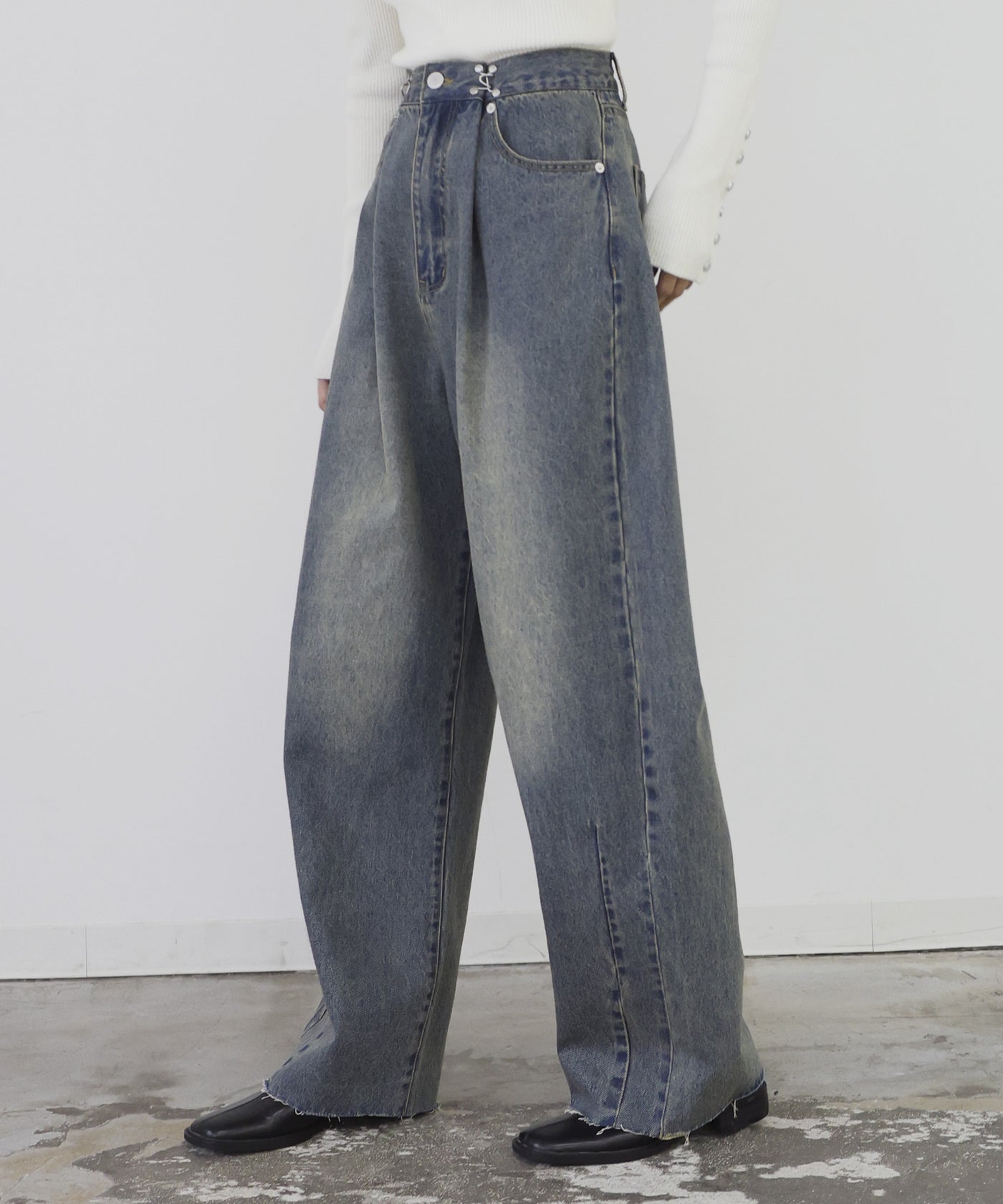 ウエストタックデニム　38M ウエストホックタックデニム – hellam