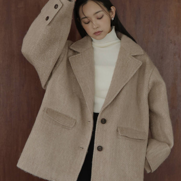 ゾノシャギーテーラードコート hellam hellam｜シャギーテーラードコート | Rakuten Fashion(楽天