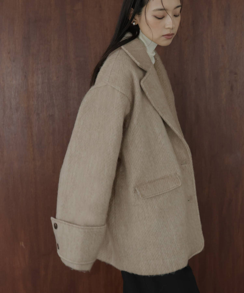 【11月上旬お届け入荷】シャギーテーラードコート