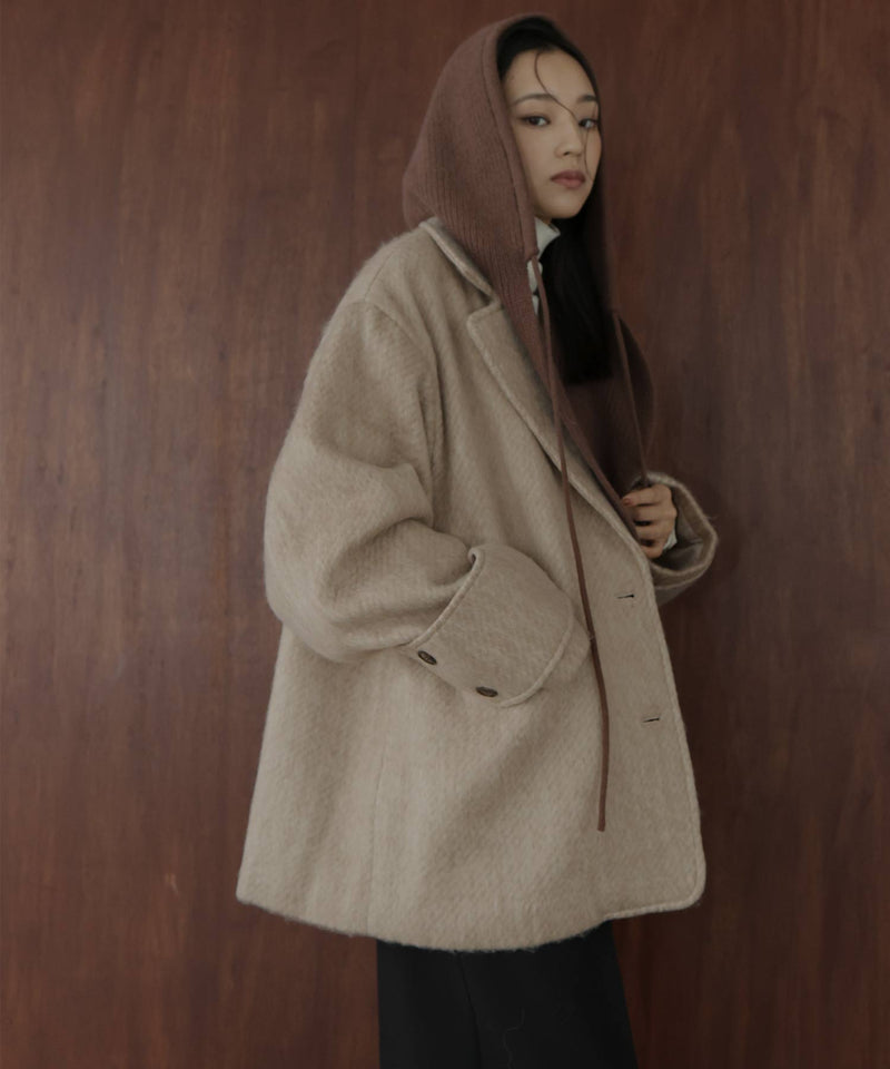 【11月上旬お届け入荷】シャギーテーラードコート