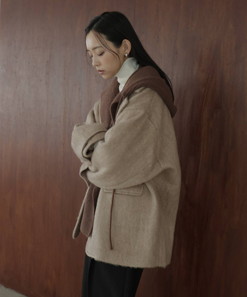 【11月上旬お届け入荷】シャギーテーラードコート