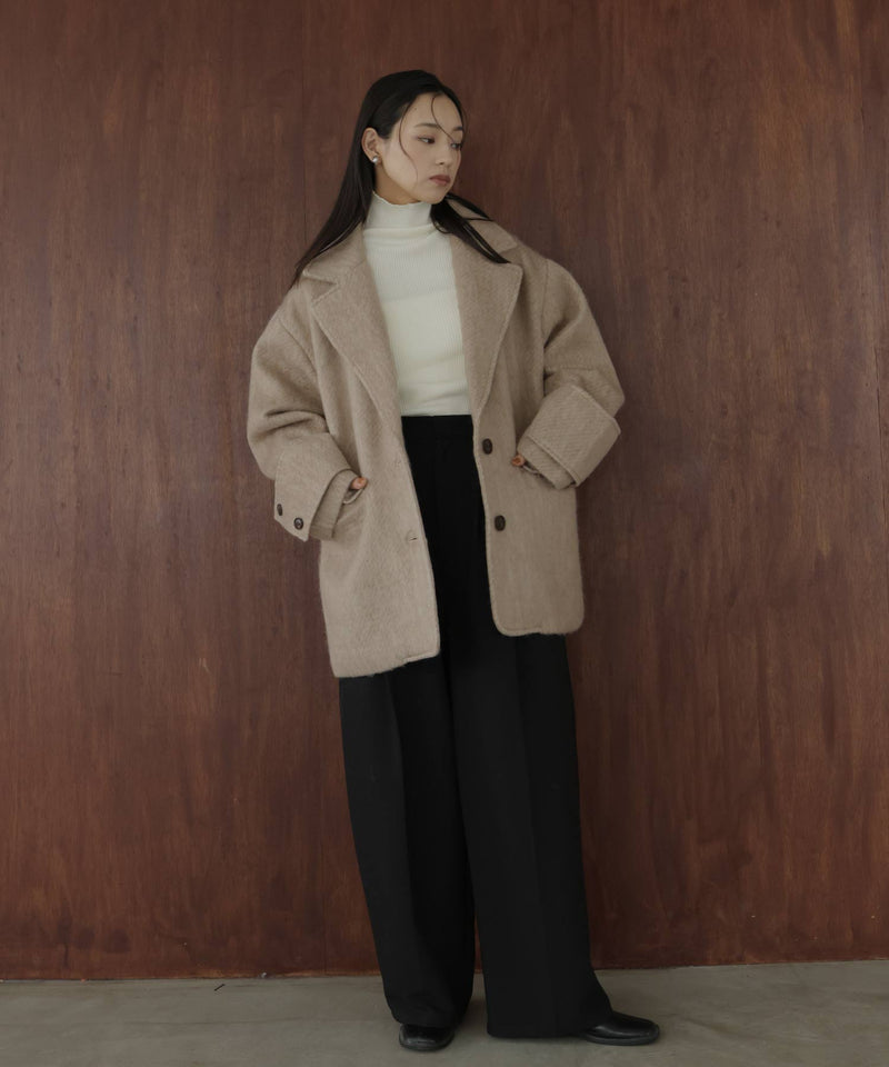 【11月上旬お届け入荷】シャギーテーラードコート