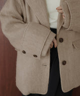 【11月上旬お届け入荷】シャギーテーラードコート