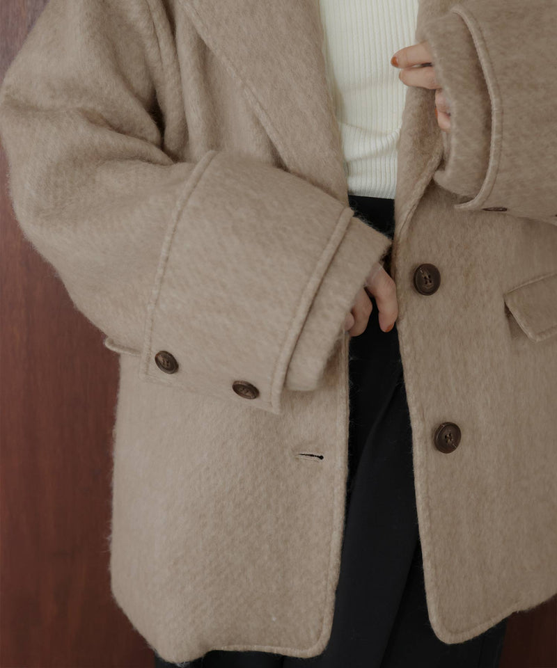 【11月上旬お届け入荷】シャギーテーラードコート