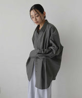 ウエストタックブロードシャツ