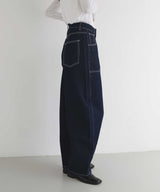 【8月中旬予約商品】ダブルニーカーブデニムパンツ